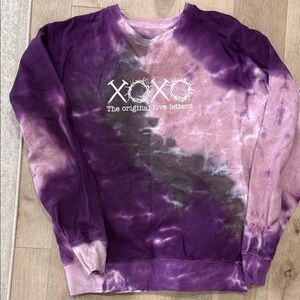 Purple Tie-Dye Sweatshirt